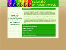 Tablet Screenshot of nakedmn.org